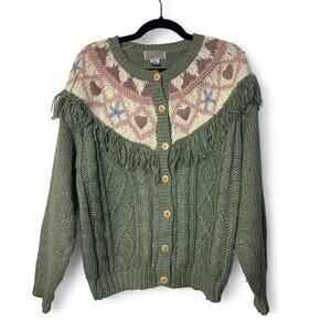 Vintage knit cardigan the cutest